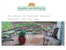 Tablet Screenshot of championyardservices.com